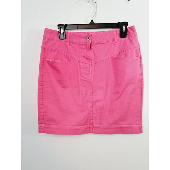 346 Brooks Brothers Women's Pink Short Pencil Skirt In Size 8 - Picture 1 of 5